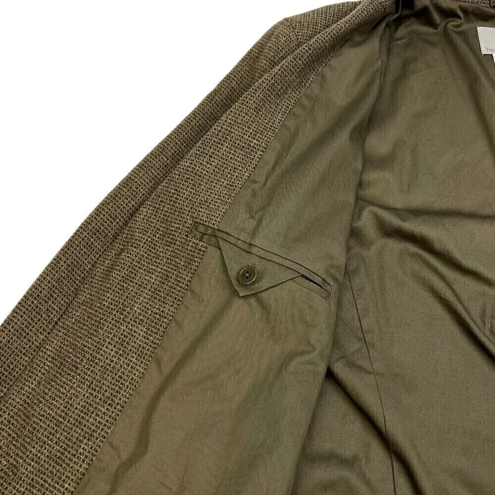 The Territory Ahead Men's Wool Tweed 3 Button Blazer Brown/Olive Size 44L